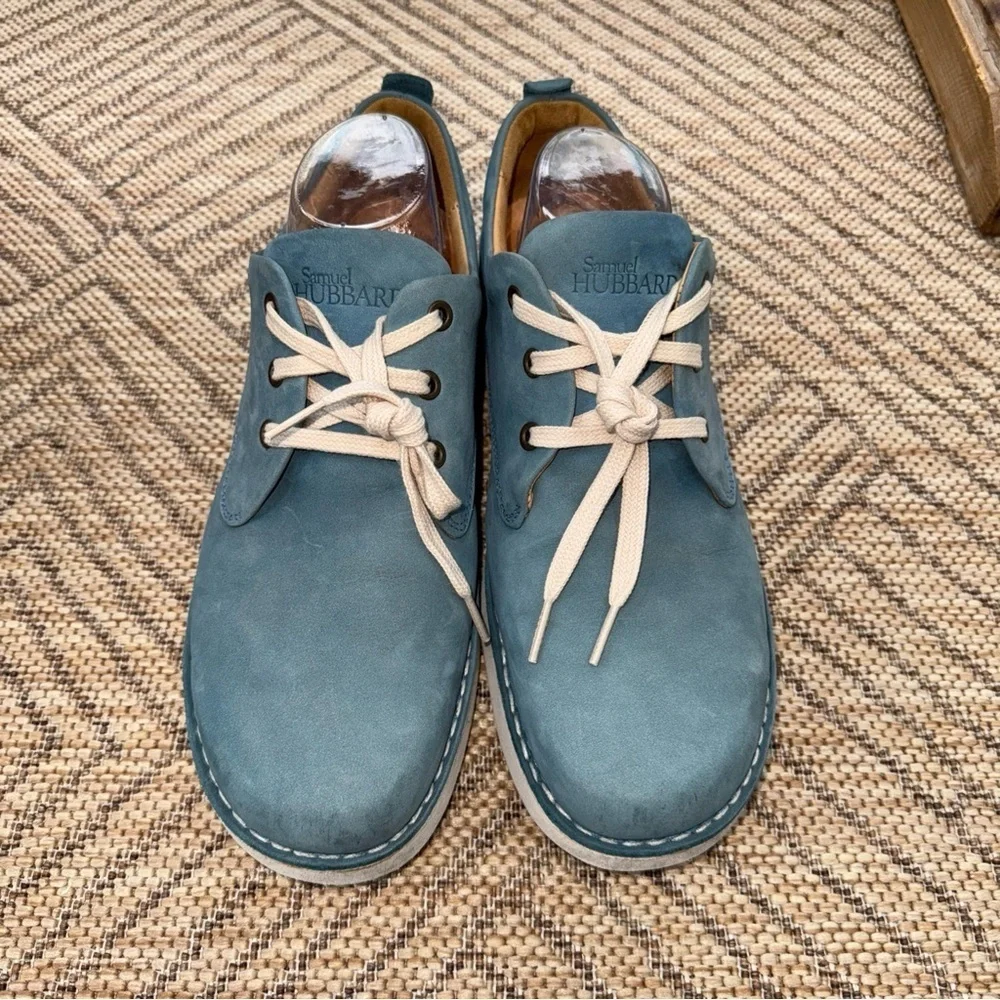 Samuel Hubbard Men’s 10M Hubbard Free Walking Shoe Sky Blue Leather 3121‎